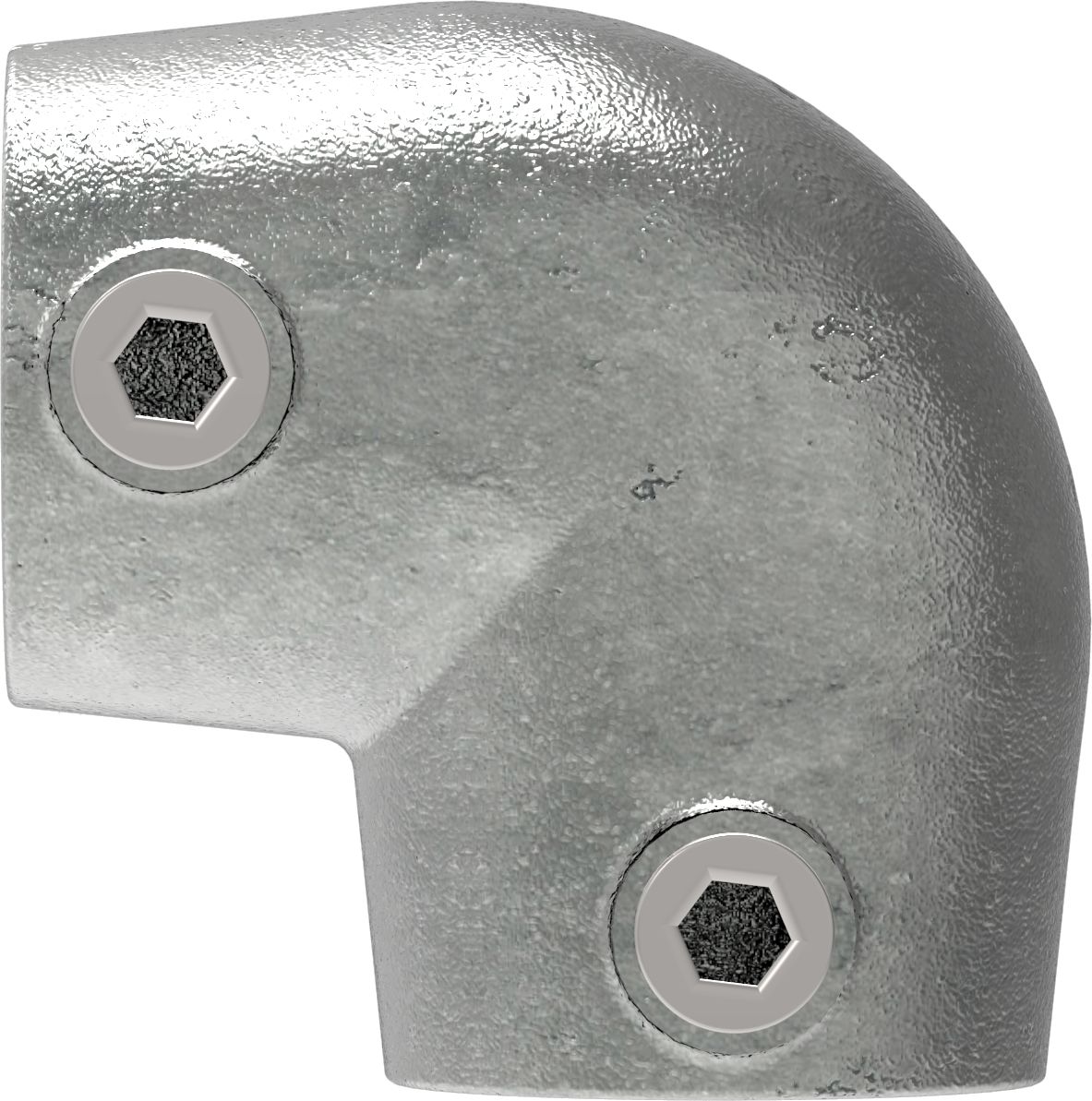 Rohrbogen 90°, schräg, variabel, für Rohr Ø 42,4mm