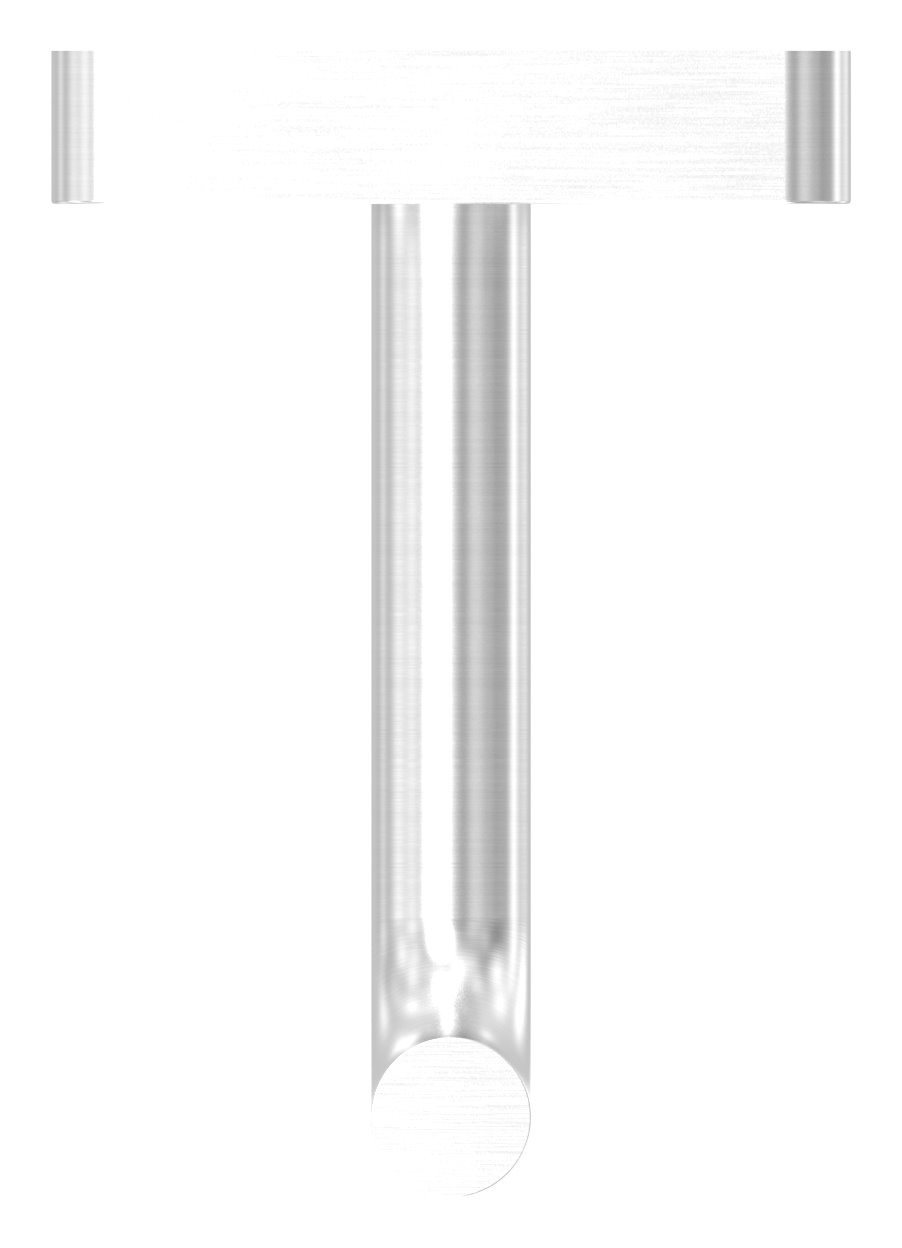 Handlaufhalter zum Anschweißen + Abdeckrosette (Ronde und Bügel verschweißt), V2A