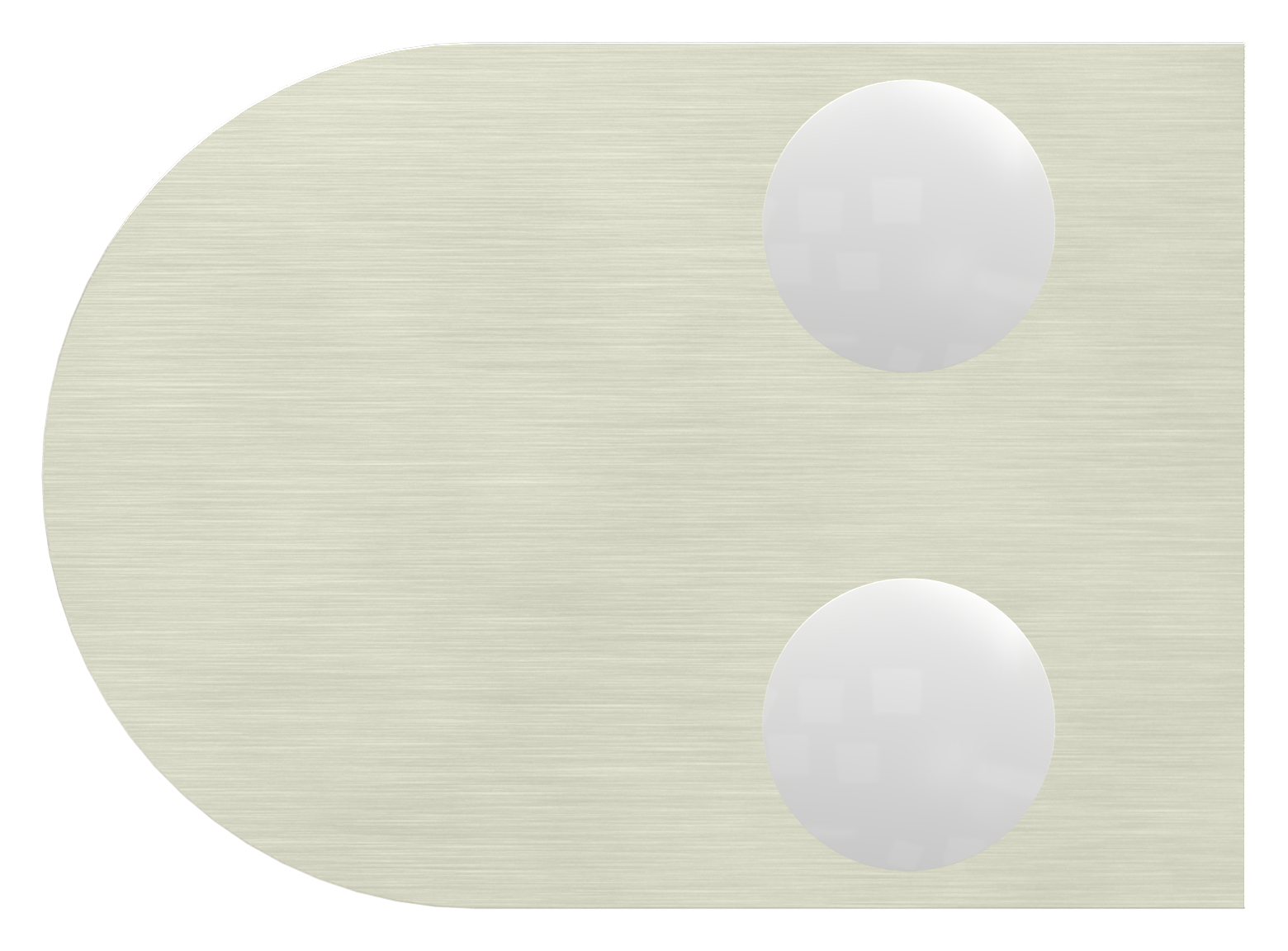 Glasklemme Mod. 30, Anschluss: 33,7mm, VA-Effekt