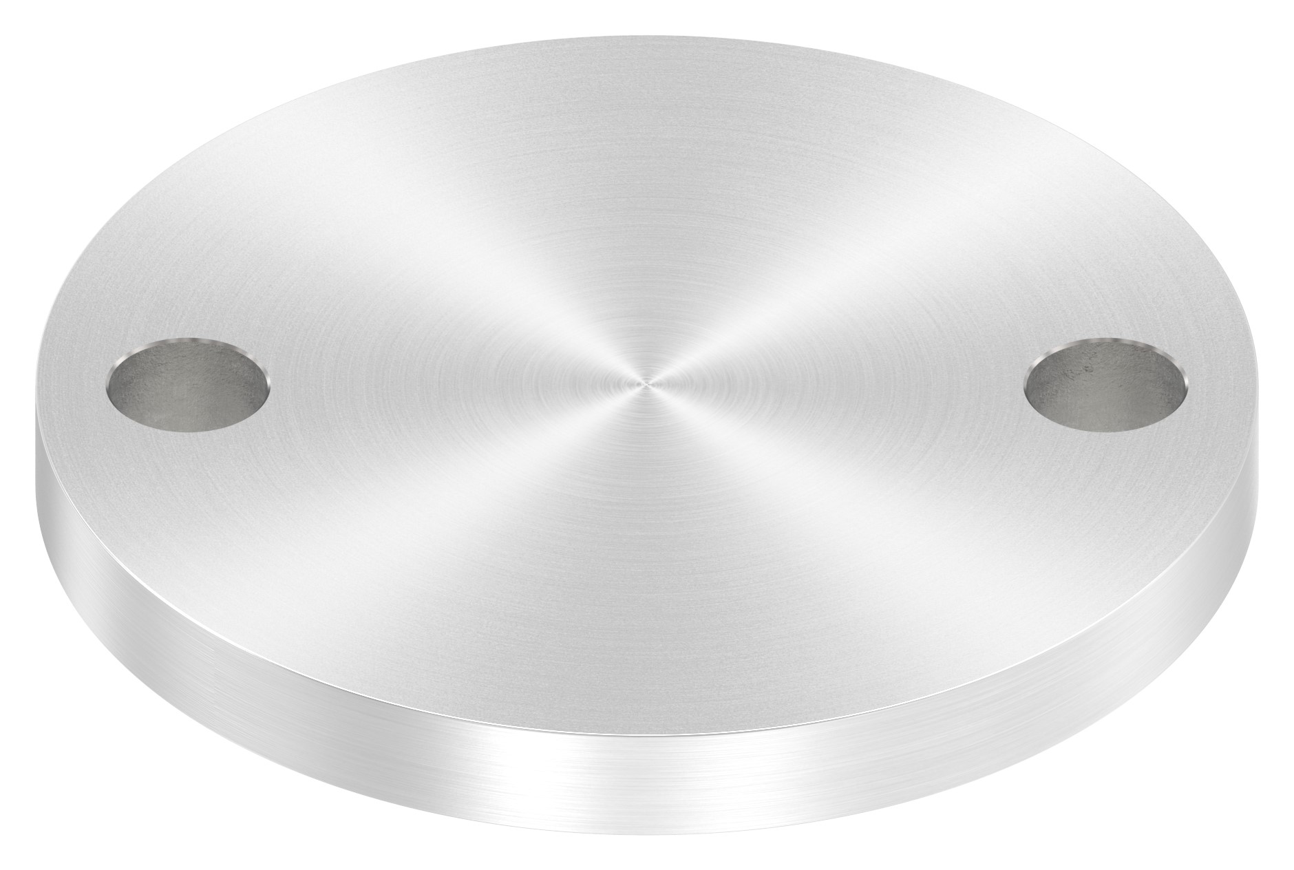 Ankerplatte Ø 100x10mm, mit Rundschliff, V2A