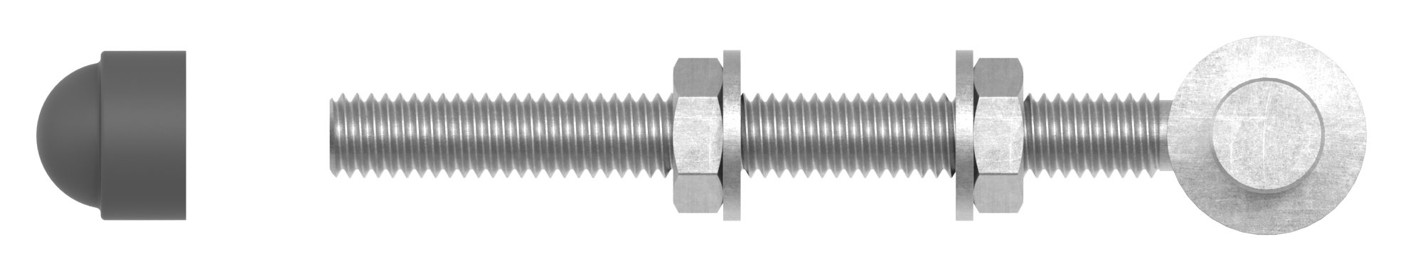 Kloben zum Durchschrauben für Ø 16mm, L: 140mm Kloben zum Durchschrauben für Ø 16mm, L: 140mm