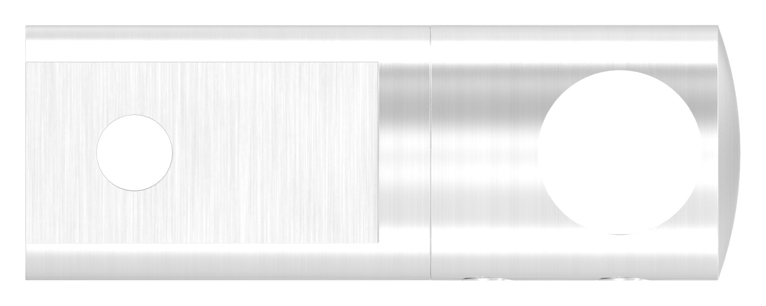 Querstabhalter (Montage zwischen zwei Flacheisen), Bohrung 14,2mm, V2A Querstabhalter (Montage zwischen zwei Flacheisen), Bohrung 14,2mm, V2A