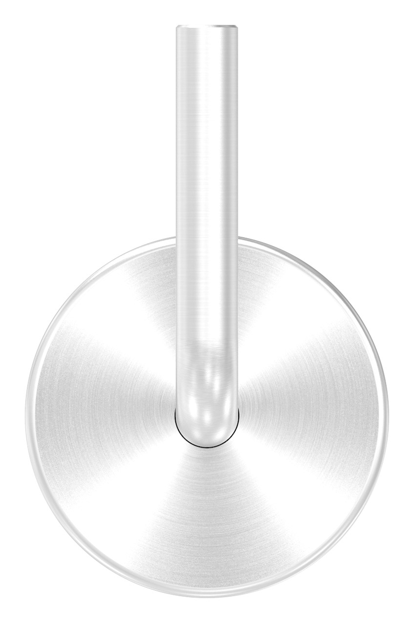 Handlaufhalter zum Anschweißen + Abdeckrosette (Ronde und Bügel verschweißt), V4A