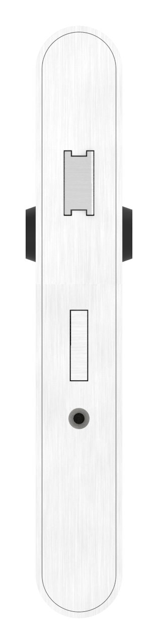 Edelstahlschlosskasten mit verzinktem Schloss, 42,4x145x290mm Edelstahlschlosskasten mit verzinktem Schloss, 42,4x145x290mm