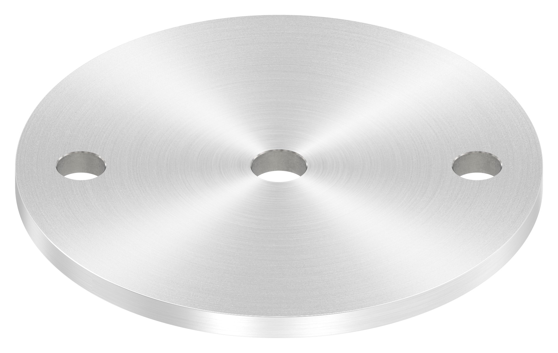 Ankerplatte Ø 120x6mm, mit Rundschliff, V2A
