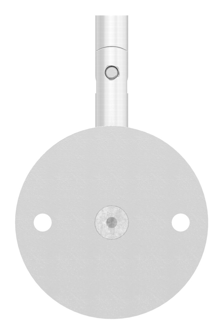 Handlaufhalter mit Gelenk, oben Innengewinde M6 (Ronde und Bügel verschraubt), V2A