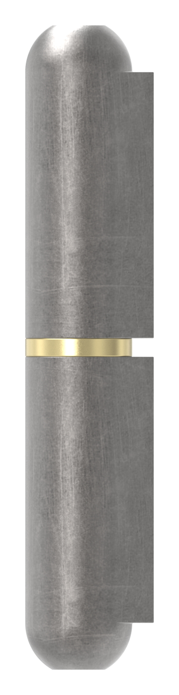 Anschweißband mit Messingring und -stift, Länge: 60mm