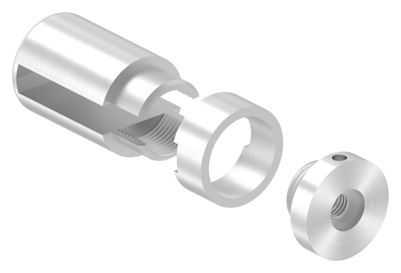 Brenk Grundhalter für Flachstäbe 40x8mm, ALU