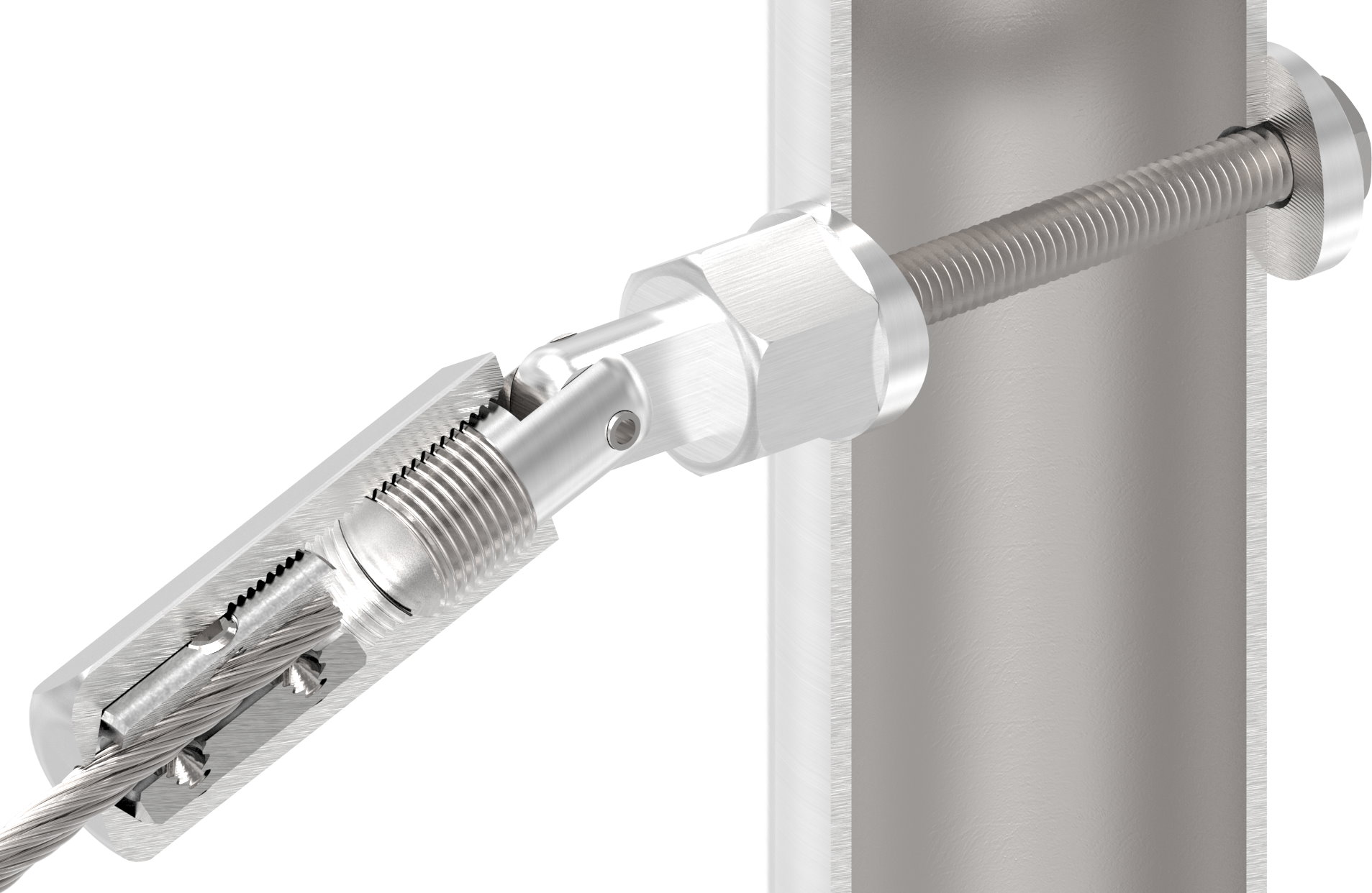 Gewindeterminal zur Selbstmontage, Seil 5mm, V2A Gewindeterminal zur Selbstmontage, Seil 5mm, V2A