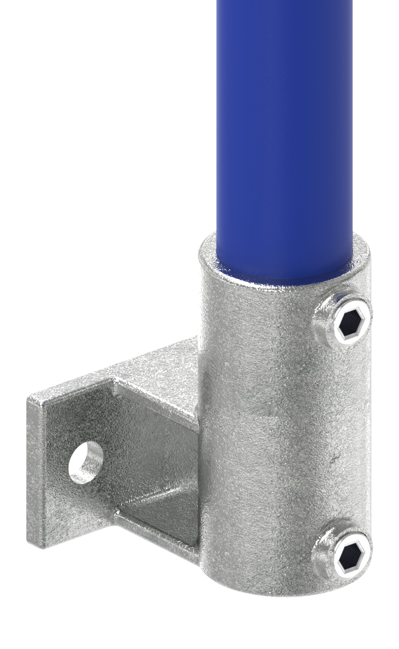 Wandhalter mit 2 Bohrungen, für Rohr Ø 42,4mm