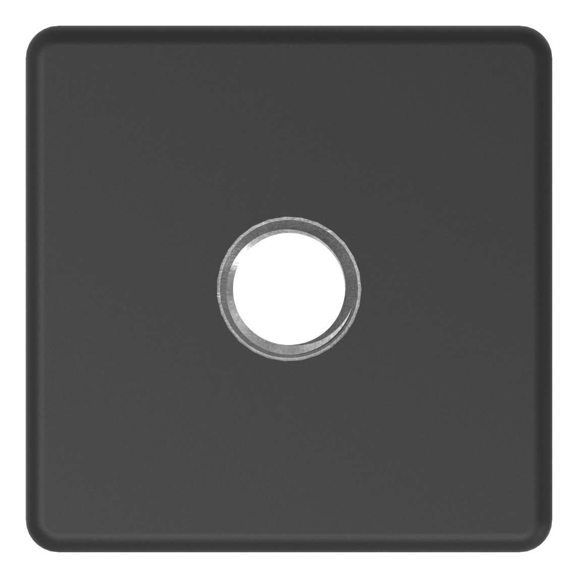 Kunststoffkappe für Quadratrohr 40x40mm mit M10