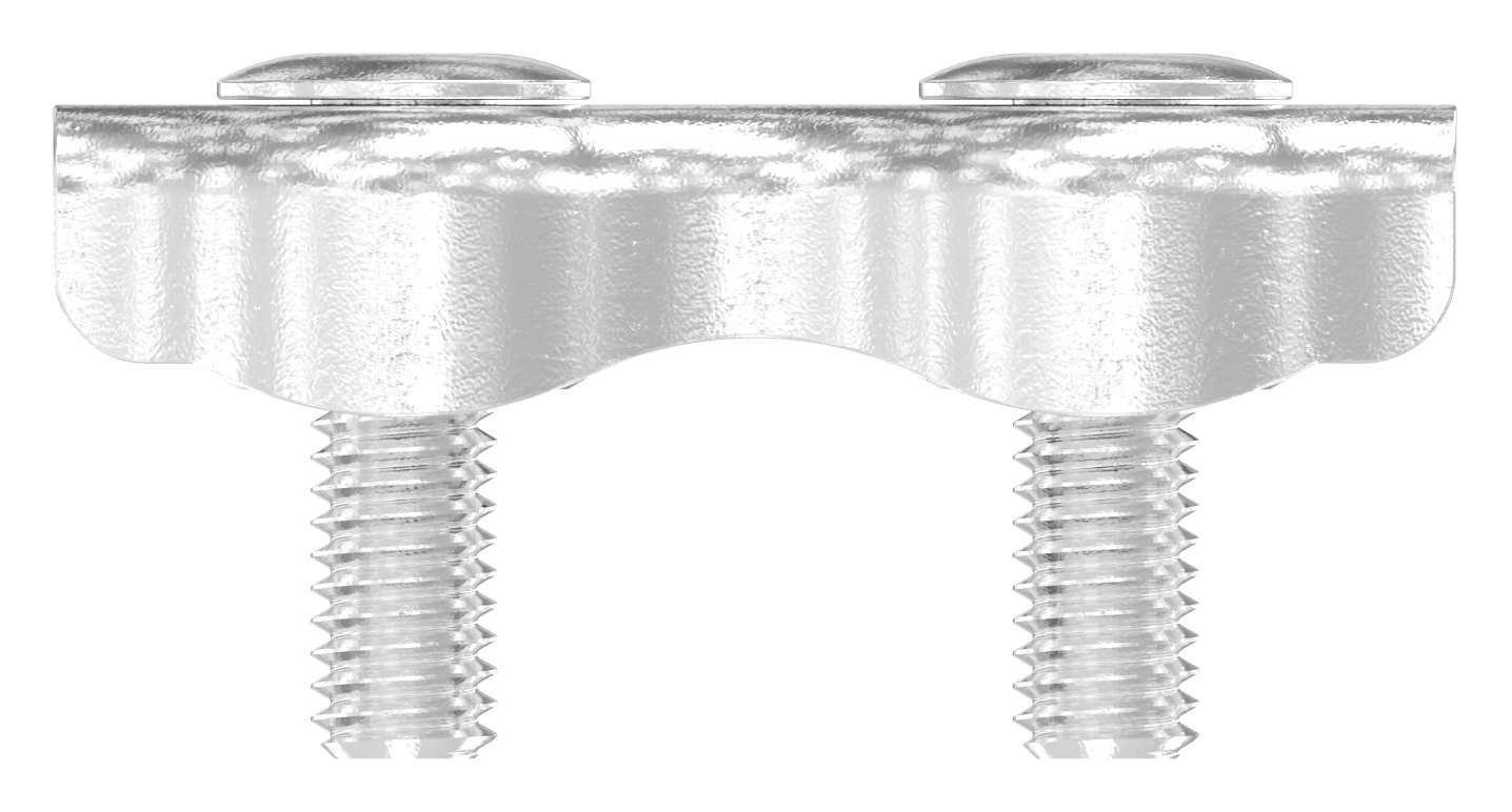 Duplexklemmen für Seil 2mm, V4A