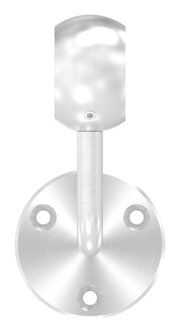 Handlaufhalter mit Kugelring für Rohr 42,4mm (Ronde und Bügel verschraubt), V2A