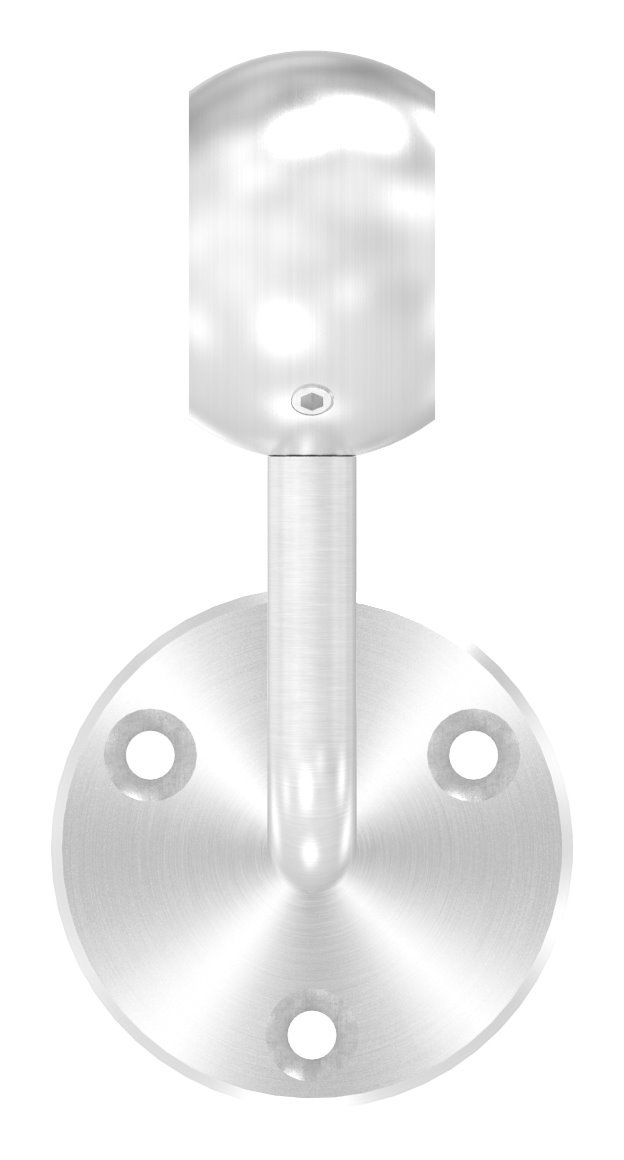 Handlaufhalter mit Kugelring für Rohr 42,4mm (Ronde und Bügel verschraubt), V2A Handlaufhalter mit Kugelring für Rohr 42,4mm (Ronde und Bügel verschraubt), V2A