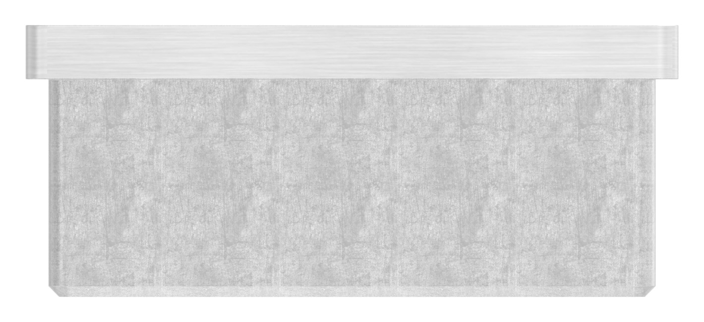 Einsteckkappe, für Rohr 60x60x2,0mm, V2A