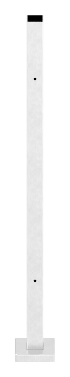 Edelstahlpfosten V2A zur Bodenmontage, H: 880mm