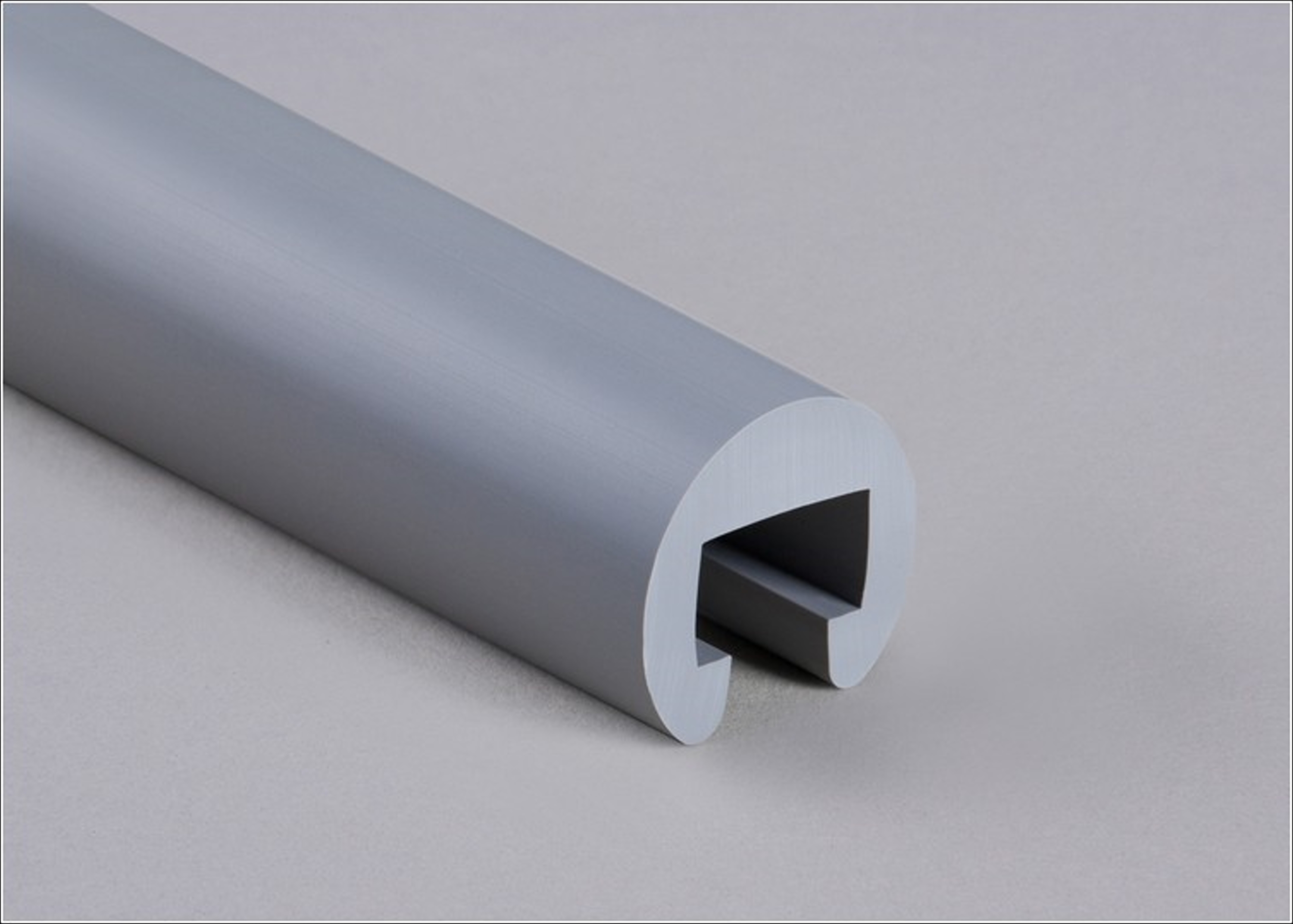 Kunststoffhandlauf Ø 40mm für 25x15mm, verkehrsgrau