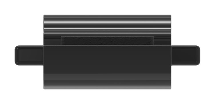 Sicherungsplatte für Mod. 34 , Zink roh pulverbeschichtet in RAL 9005 glänzend