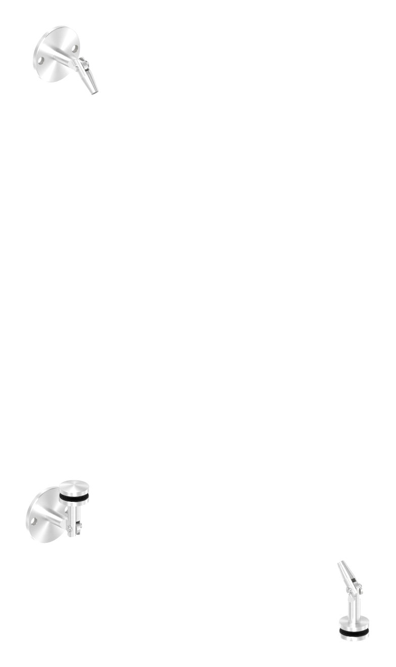 Vordachsystem abgehangen, ohne Zugstange, V2A