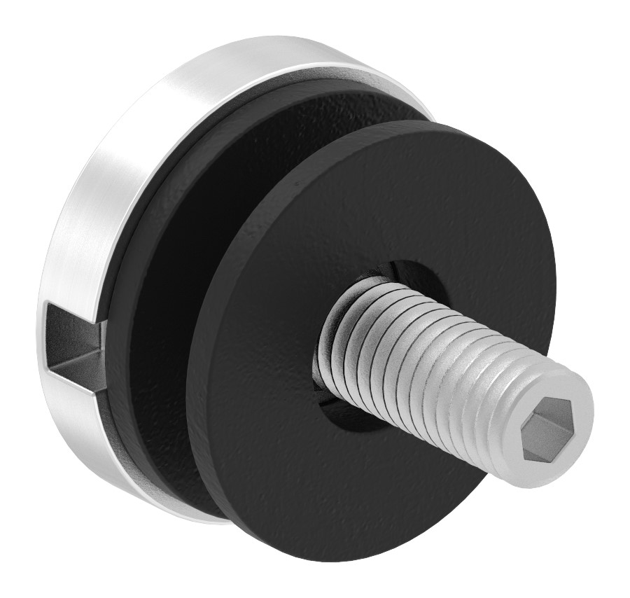 Glaspunkthalter Ø 30mm, passend zu Brenk-Halter, ALU Glaspunkthalter Ø 30mm, passend zu Brenk-Halter, ALU