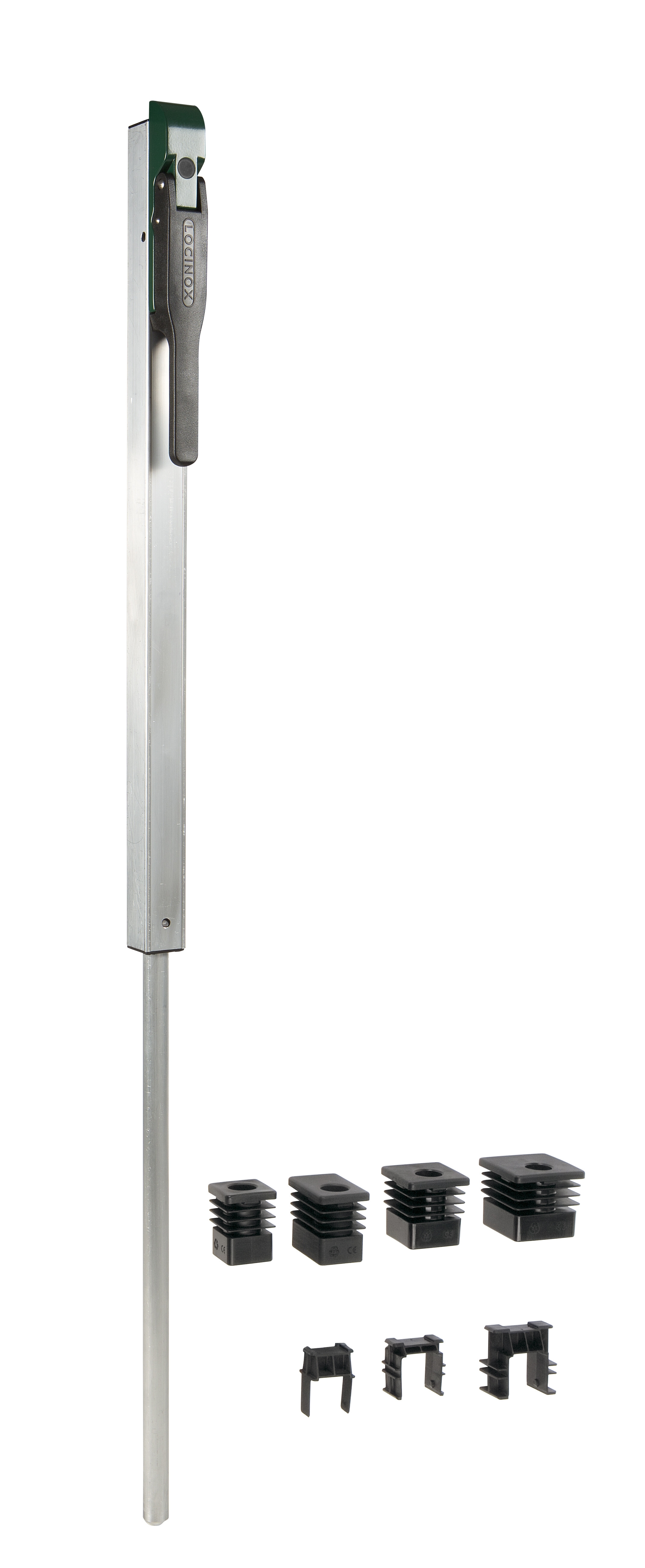 Integrierter Bolzen-Stangenriegel SUBY, Farbe silber