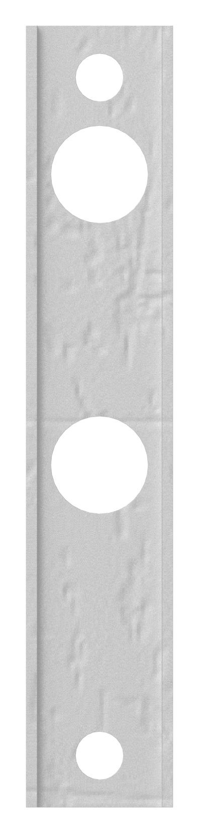 Adapter für Gittertorschlösser GTS2, für Rundrohre Ø 33 - 60mm, blank
