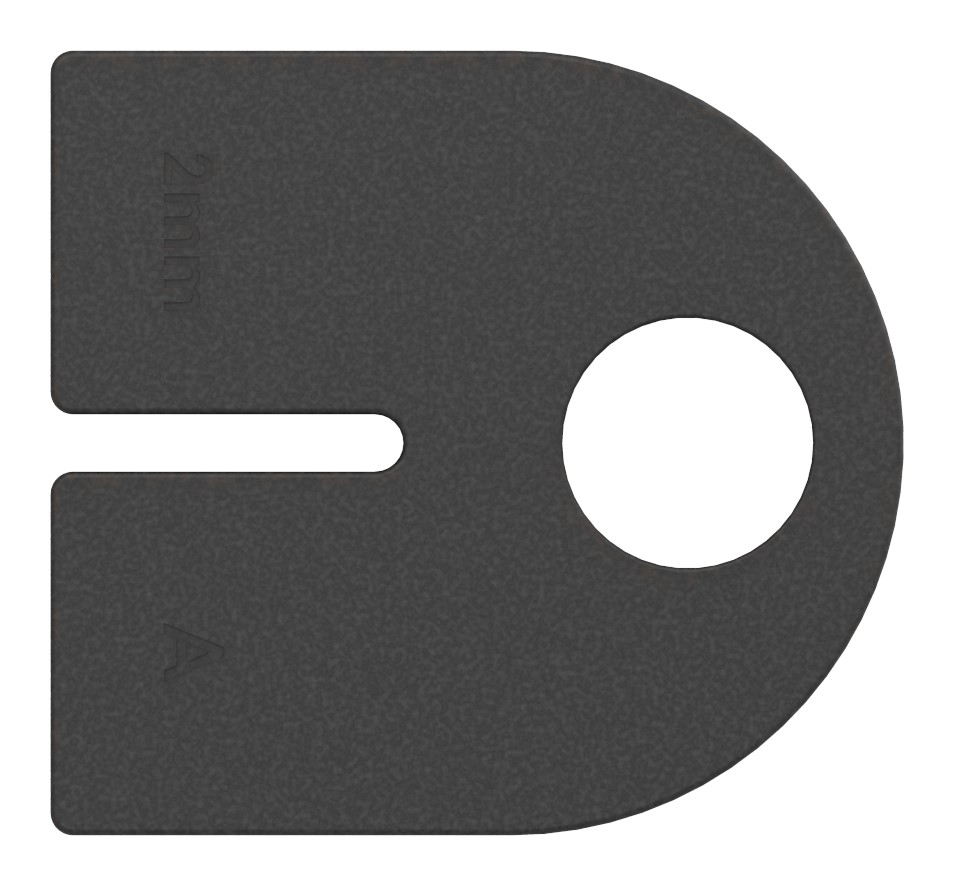 Gummi für Mod. 32, Blech 2mm Gummi für Mod. 32, Blech 2mm