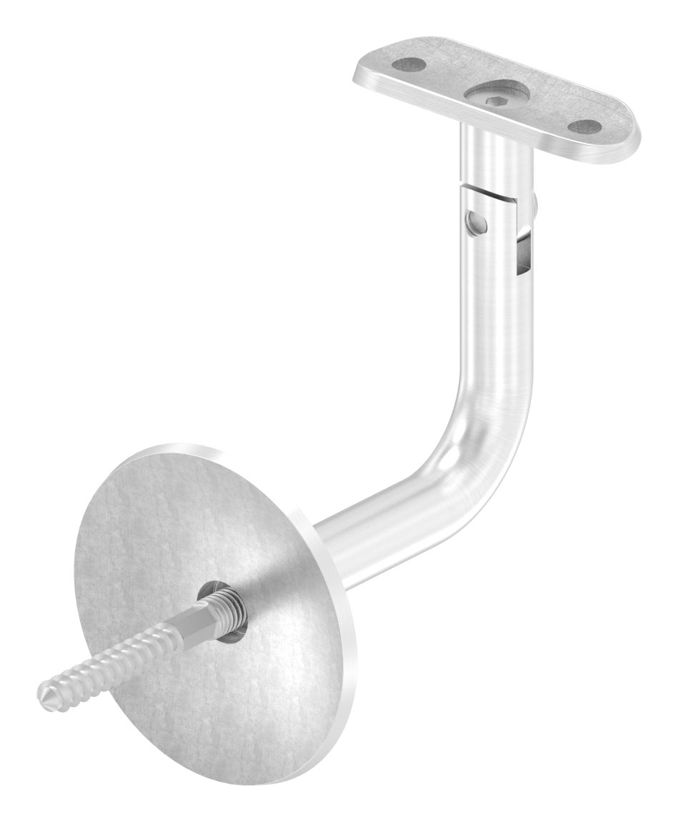 Handlaufhalter mit Gelenk, Handlaufanschlussplatt 42,4mm, V2A