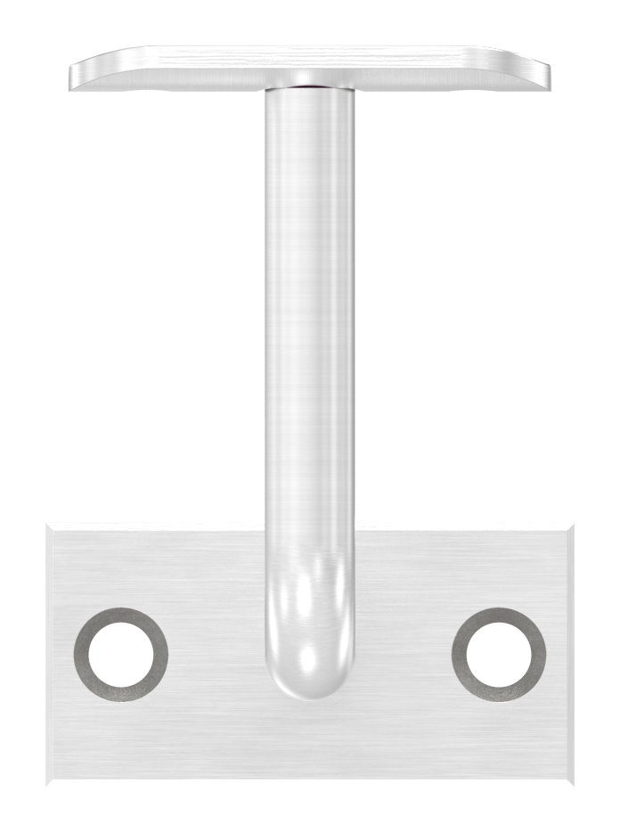 Handlaufhalter mit Handlaufanschlussplatte 42,4mm (Ronde und Bügel verschweißt), V2A