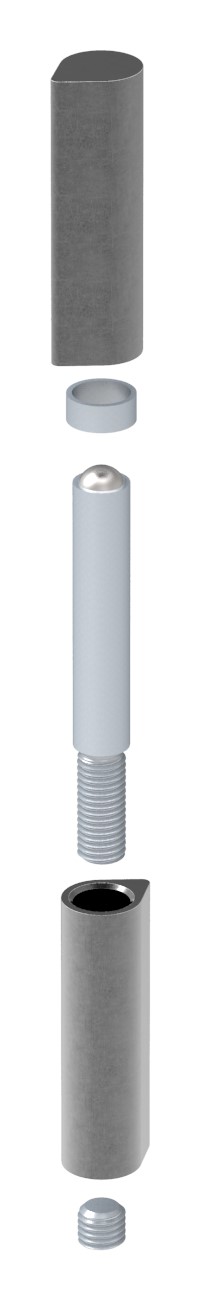 Anschweißband, um 7mm verstellbar