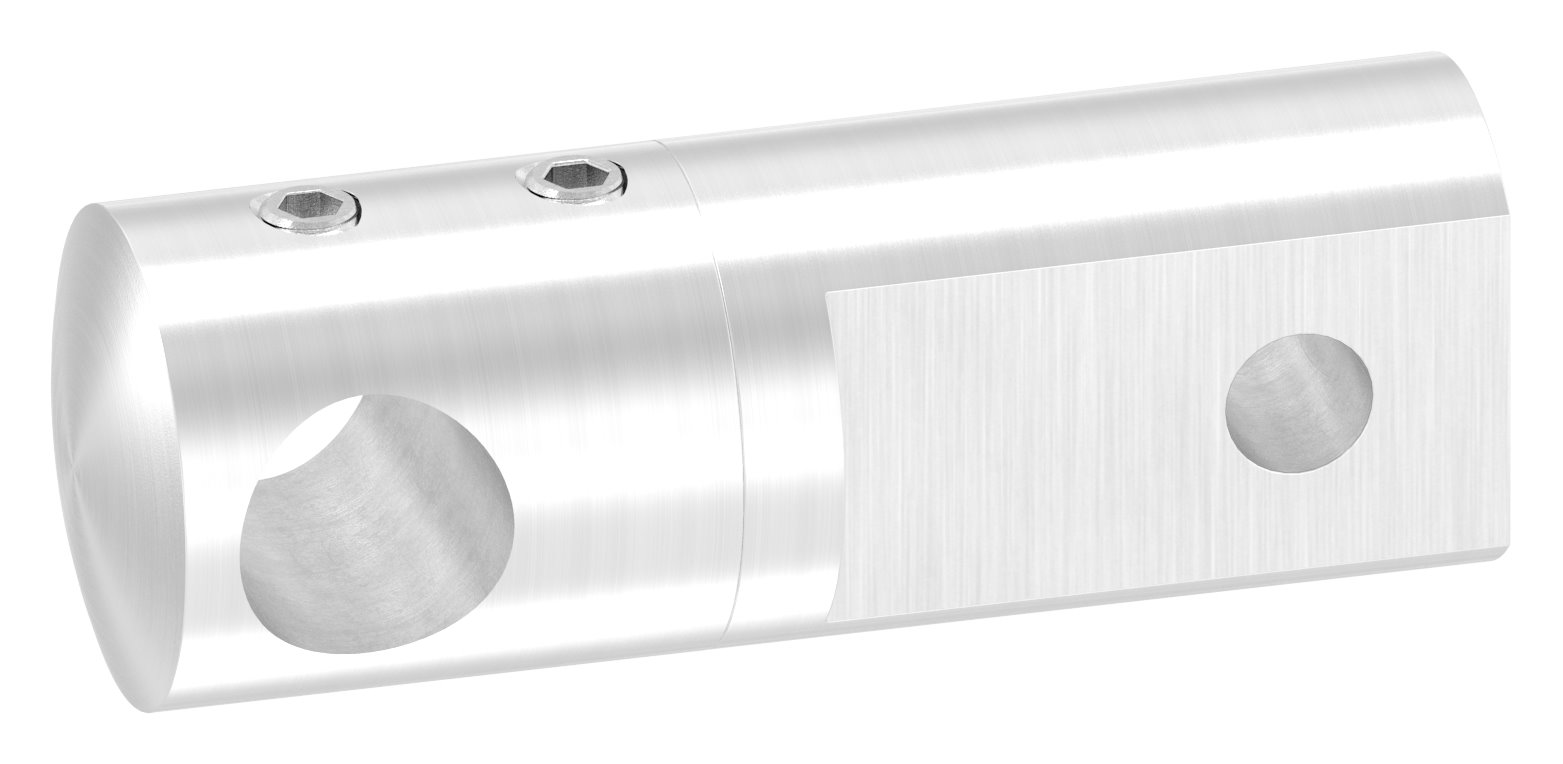 Querstabhalter (Montage zwischen zwei Flacheisen), Bohrung 12,2mm, V2A Querstabhalter (Montage zwischen zwei Flacheisen), Bohrung 12,2mm, V2A