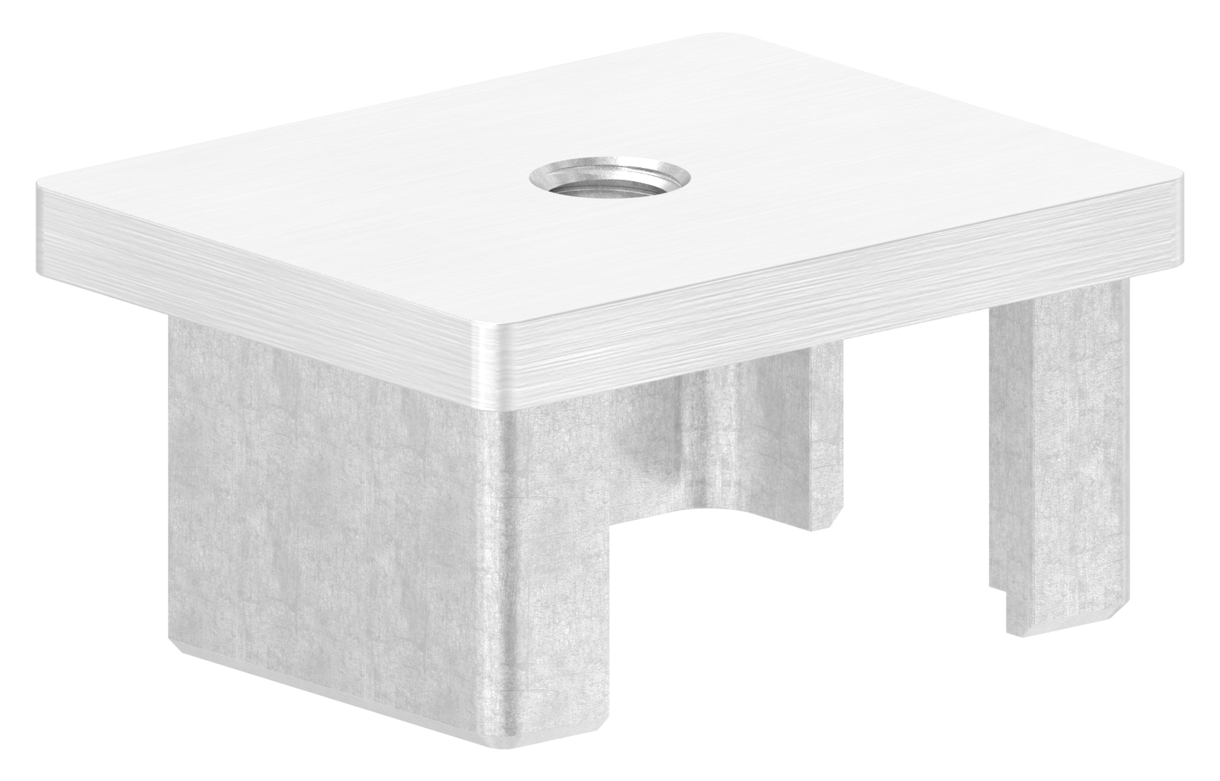 Einsteckkappe, für Rohr 50x40x2,0mm, V2A