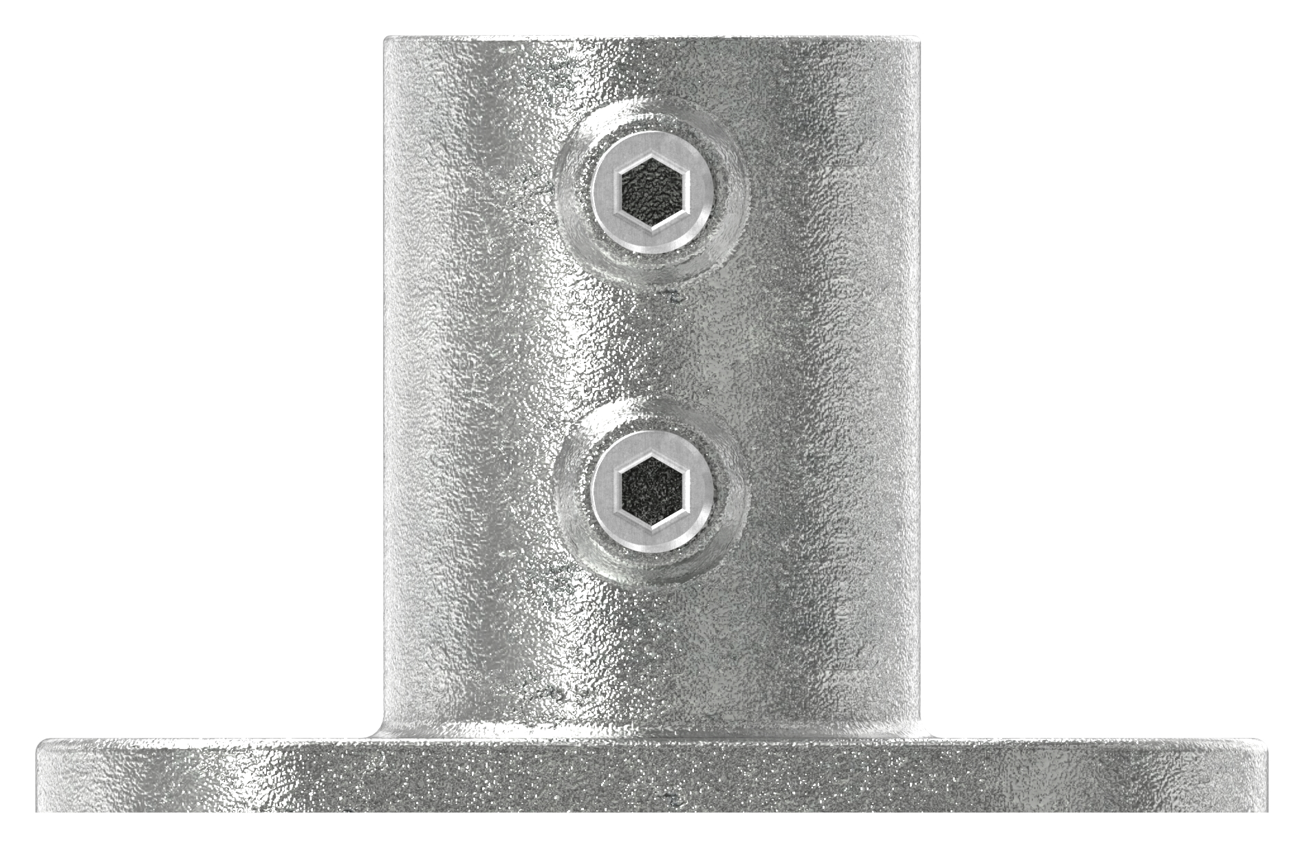 Wandhalter mit 2 Bohrungen, für Rohr Ø 60,3mm