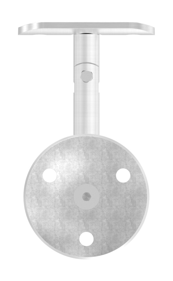 Handlaufhalter mit Gelenk, Handlaufanschlussplatte Rohr 42,4mm (Ronde und Bügel verschraubt), V2A