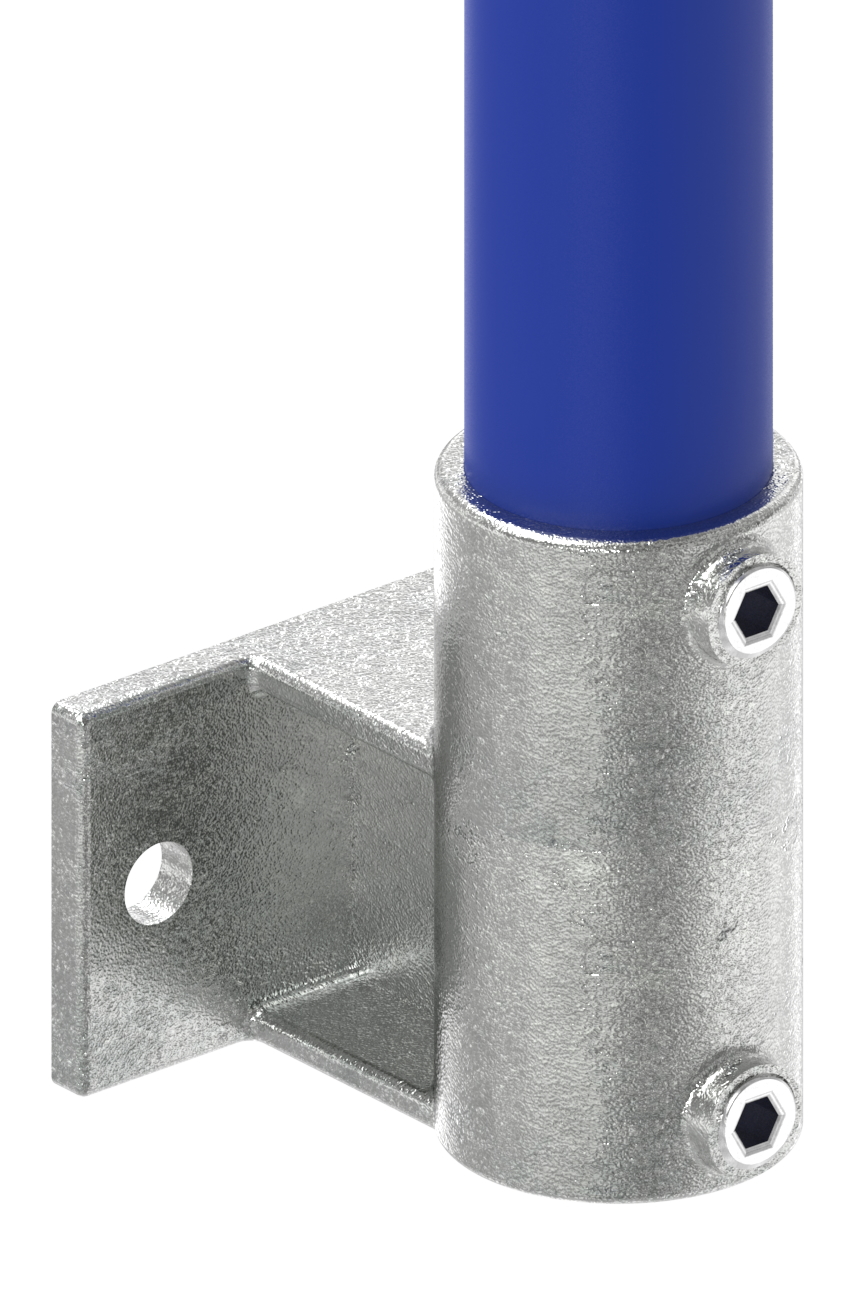 Wandhalter mit 2 Bohrungen, für Rohr Ø 48,3mm