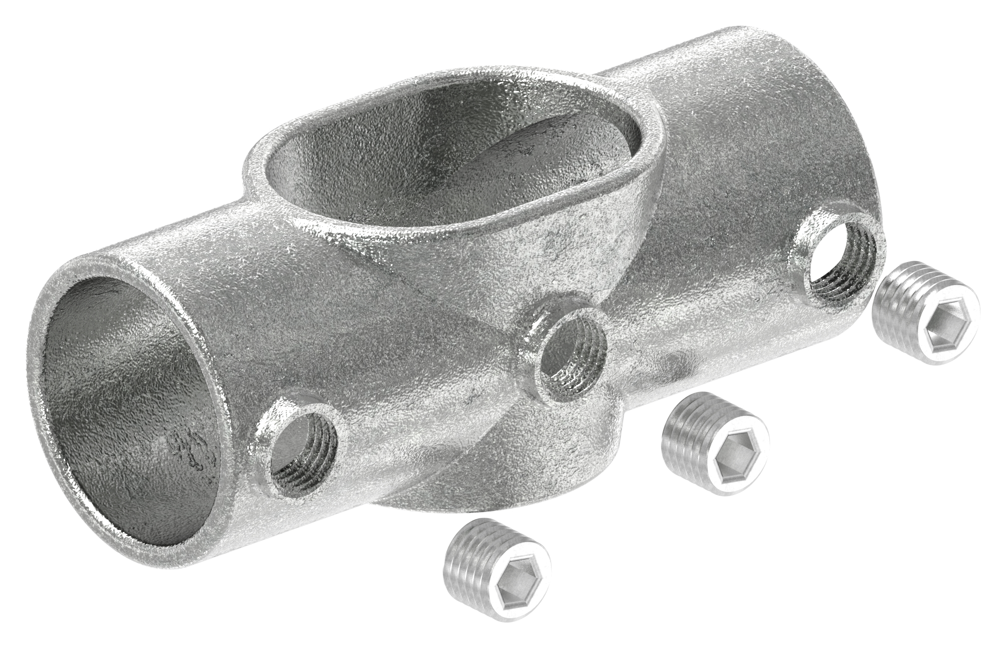 Kreuzstück, schräg, variabel, für Rohr Ø 48,3mm