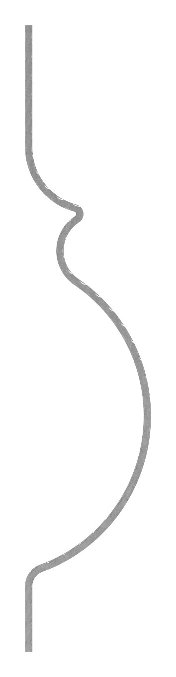 Korbgitterstab 12x12mm, gehämmert, H: 1000mm