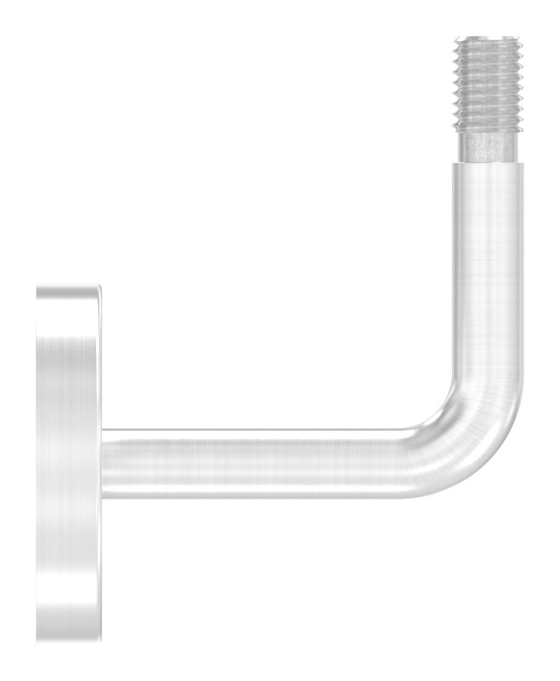 Handlaufhalter Außengewinde inkl. Abdeckrosette (Ronde und Bügel verschweißt), V2A