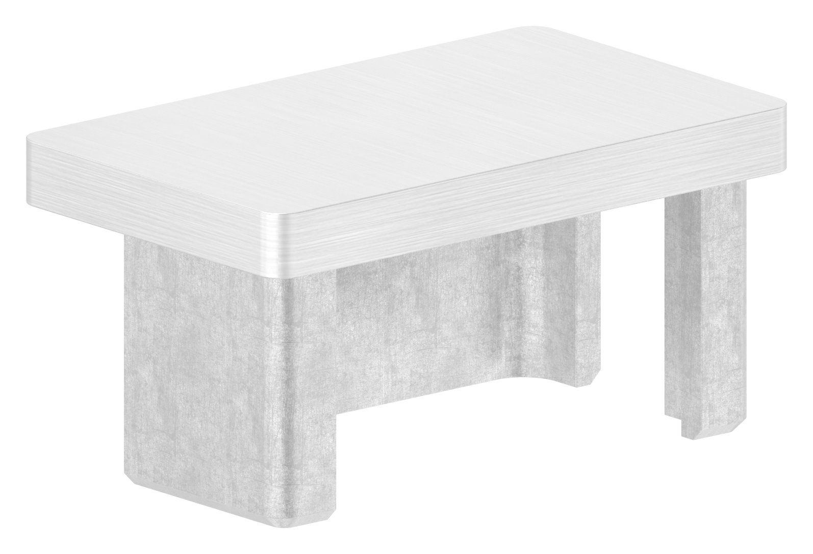 Einsteckkappe, für Rohr 50x30x2,0mm, V2A