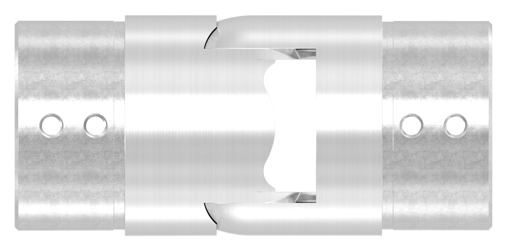 Verbinder flexibel für Nutrohr 60,3mm, V4A