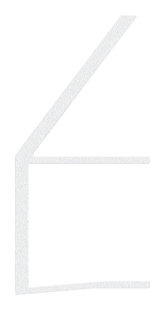 Regenrinne für Vordächer, Glas 17,52mm, L=1800mm, E4/EV1
