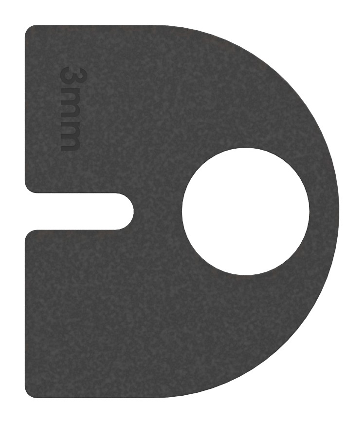 Gummi für Mod. 28, Blech 3mm