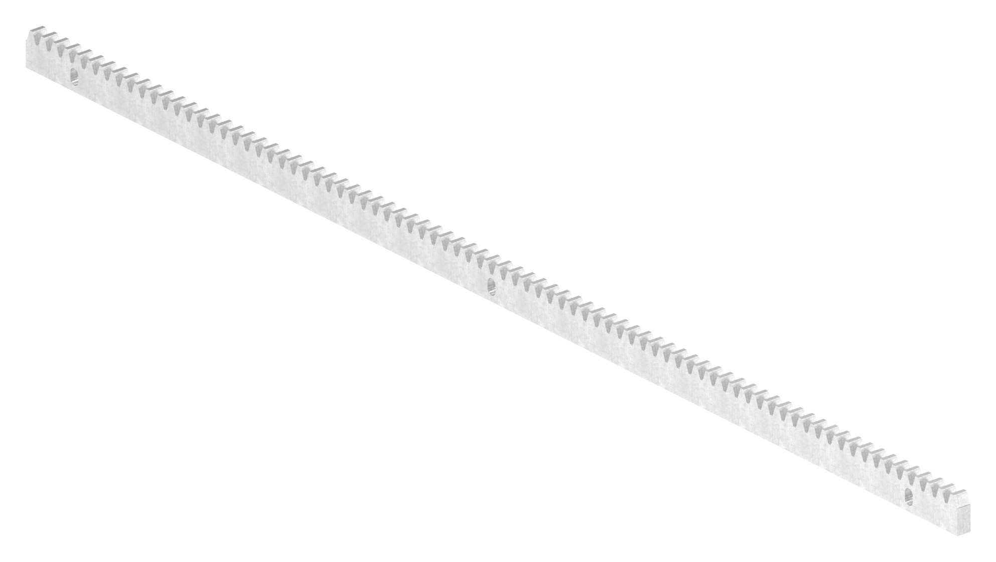 Zahnstange 30 x 12mm, Länge 1m, inkl. Befestigungsmaterial, V2A