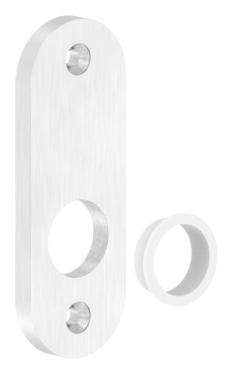 Kurzschild, Abmessung: 32x87x6mm, V2A Kurzschild, Abmessung: 32x87x6mm, V2A