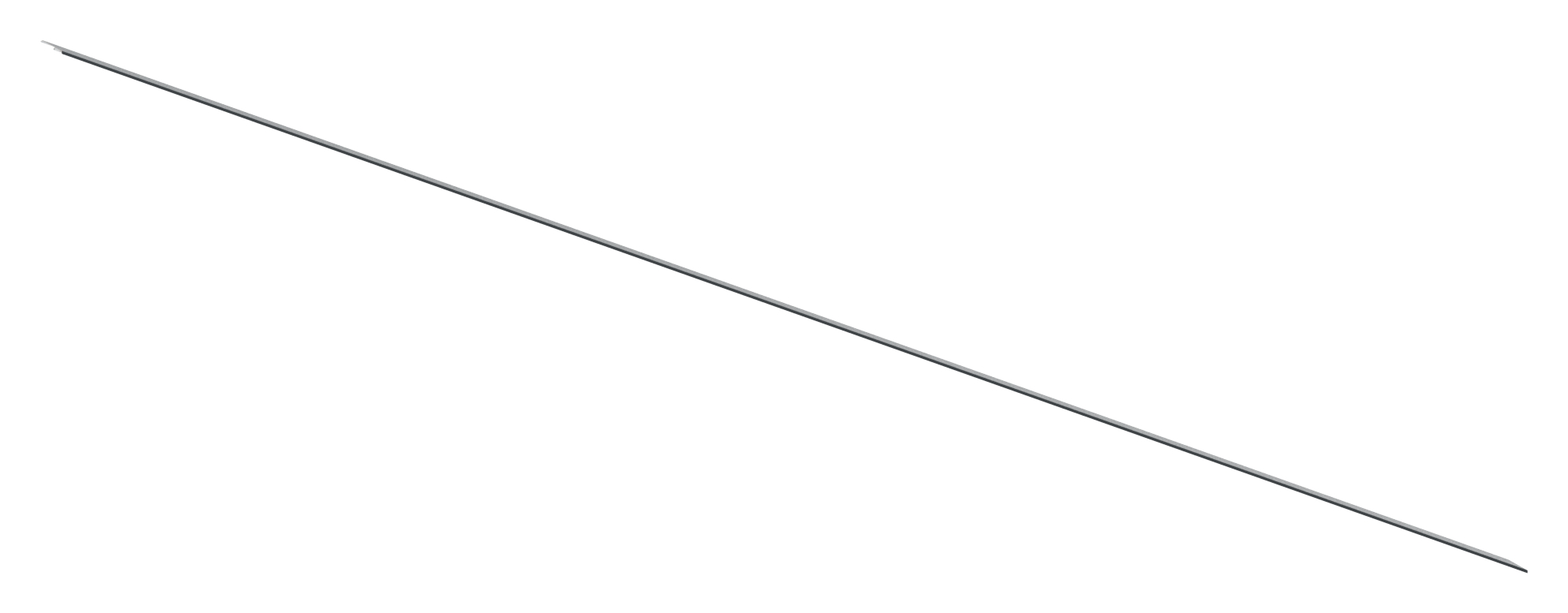 Design-Abdeckung für eleganza canopy, L: 6000mm, RAL 7016