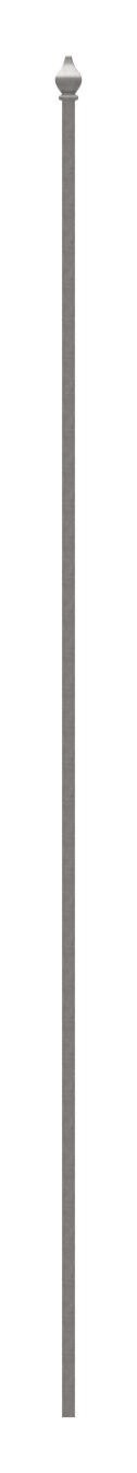 Zaunstab 12x12mm, H: 1200mm, Zierspitze