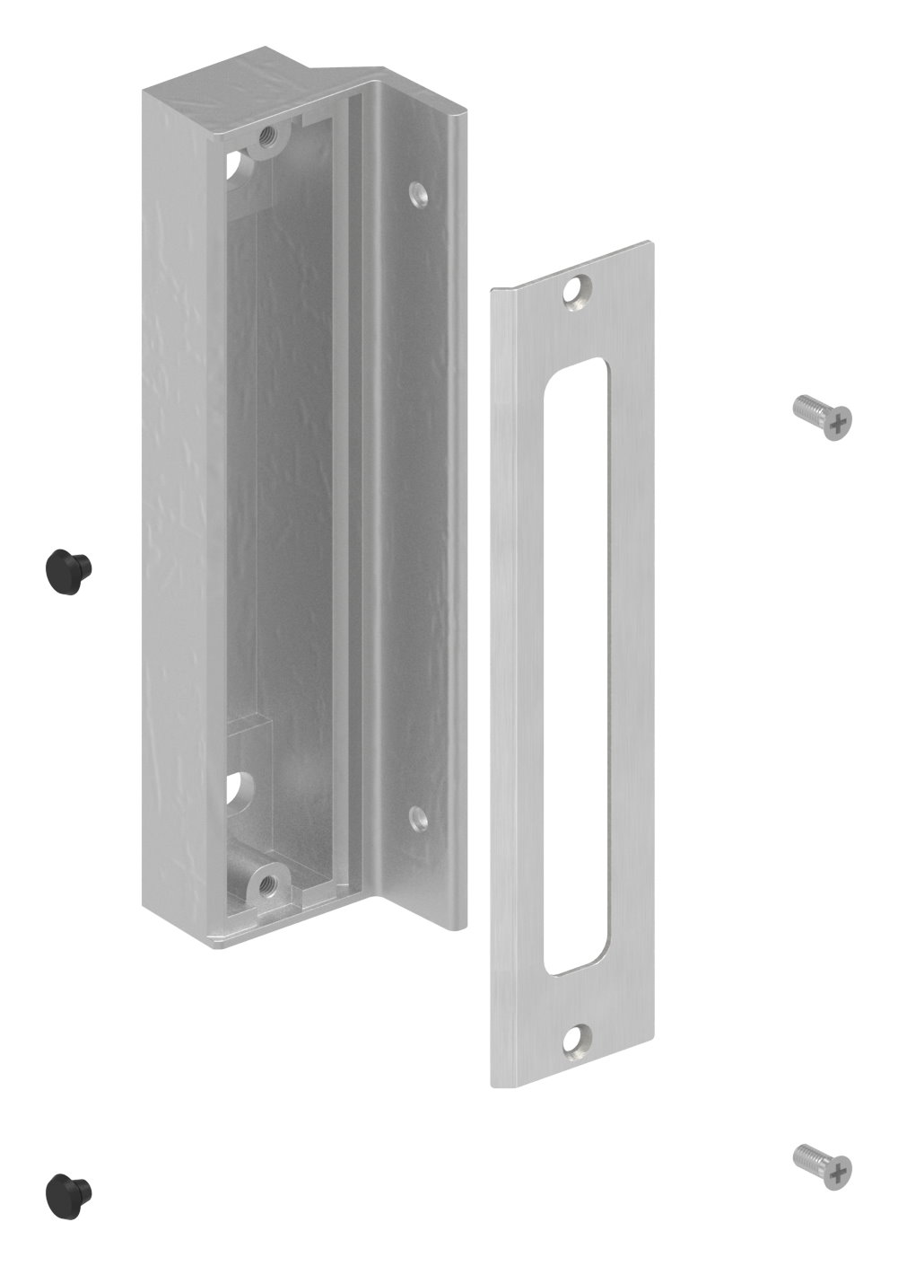 Anschlag für Gittertorschloss GTS 2, blank