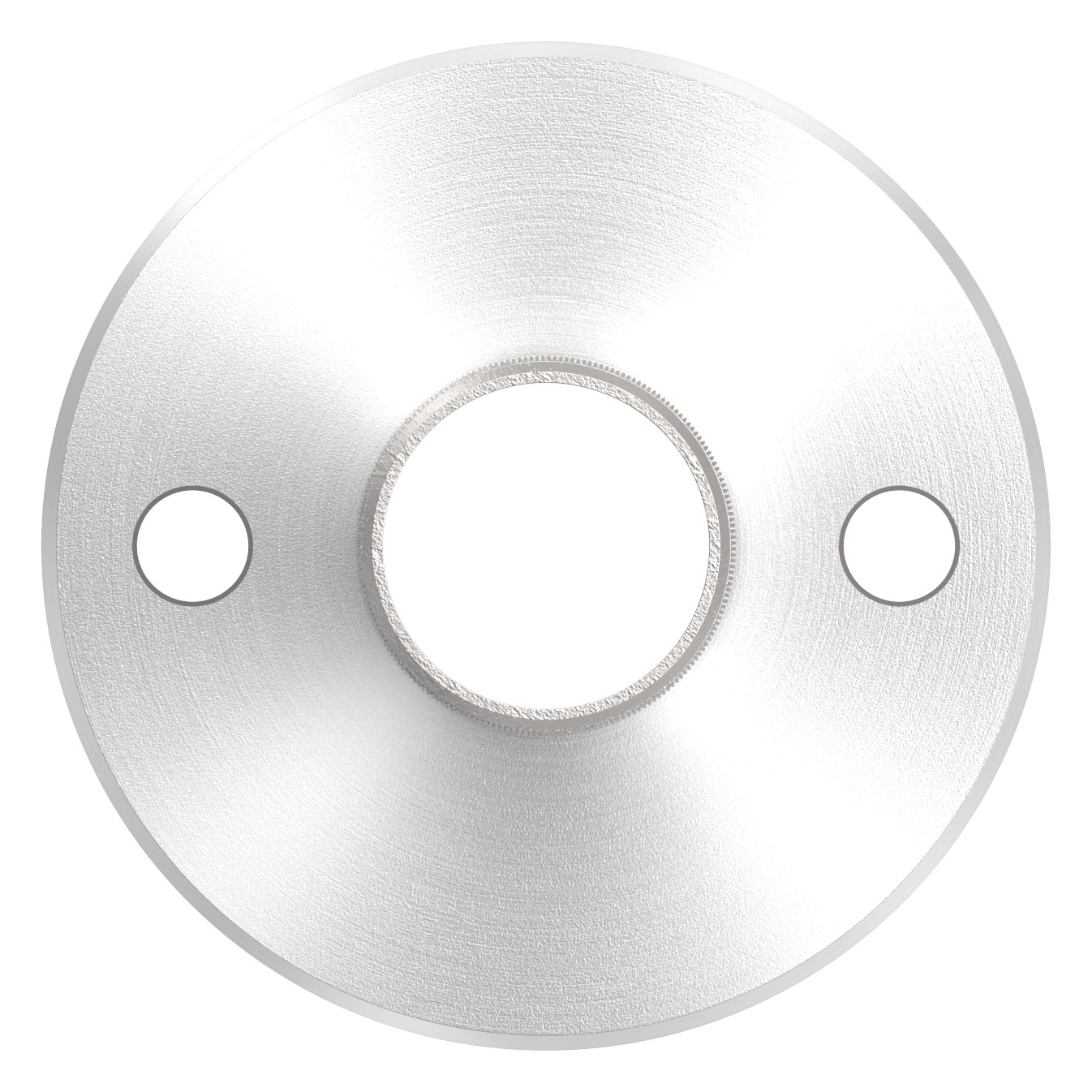 Wand- und Bodenanker mit Rändelung, für Rohr 42,4x2,5mm, V2A