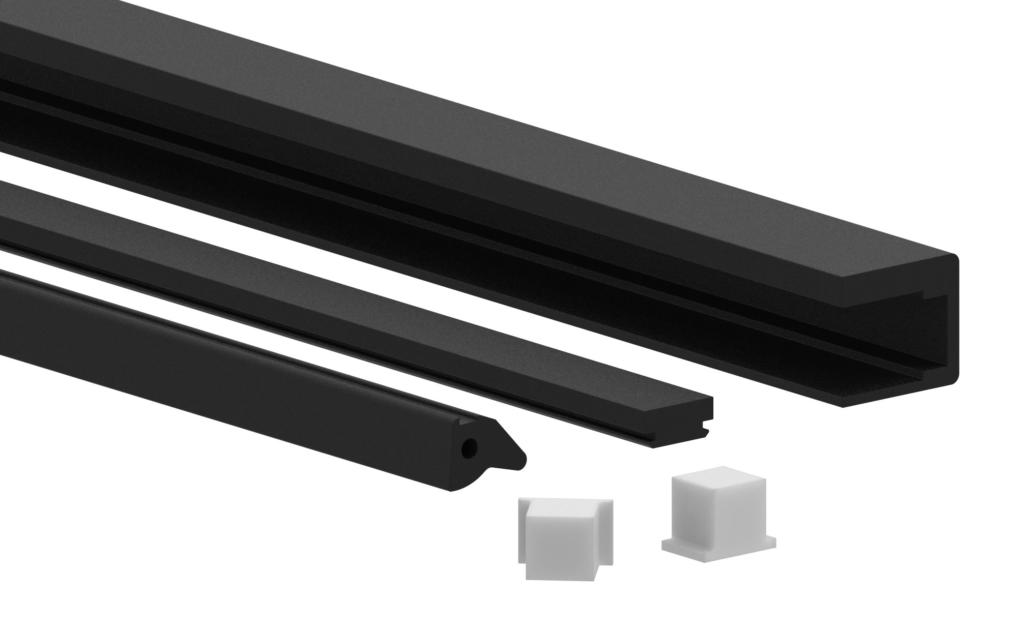 Montage-Set Glas 17,52mm eleganza canopy, für  L: 6,000m