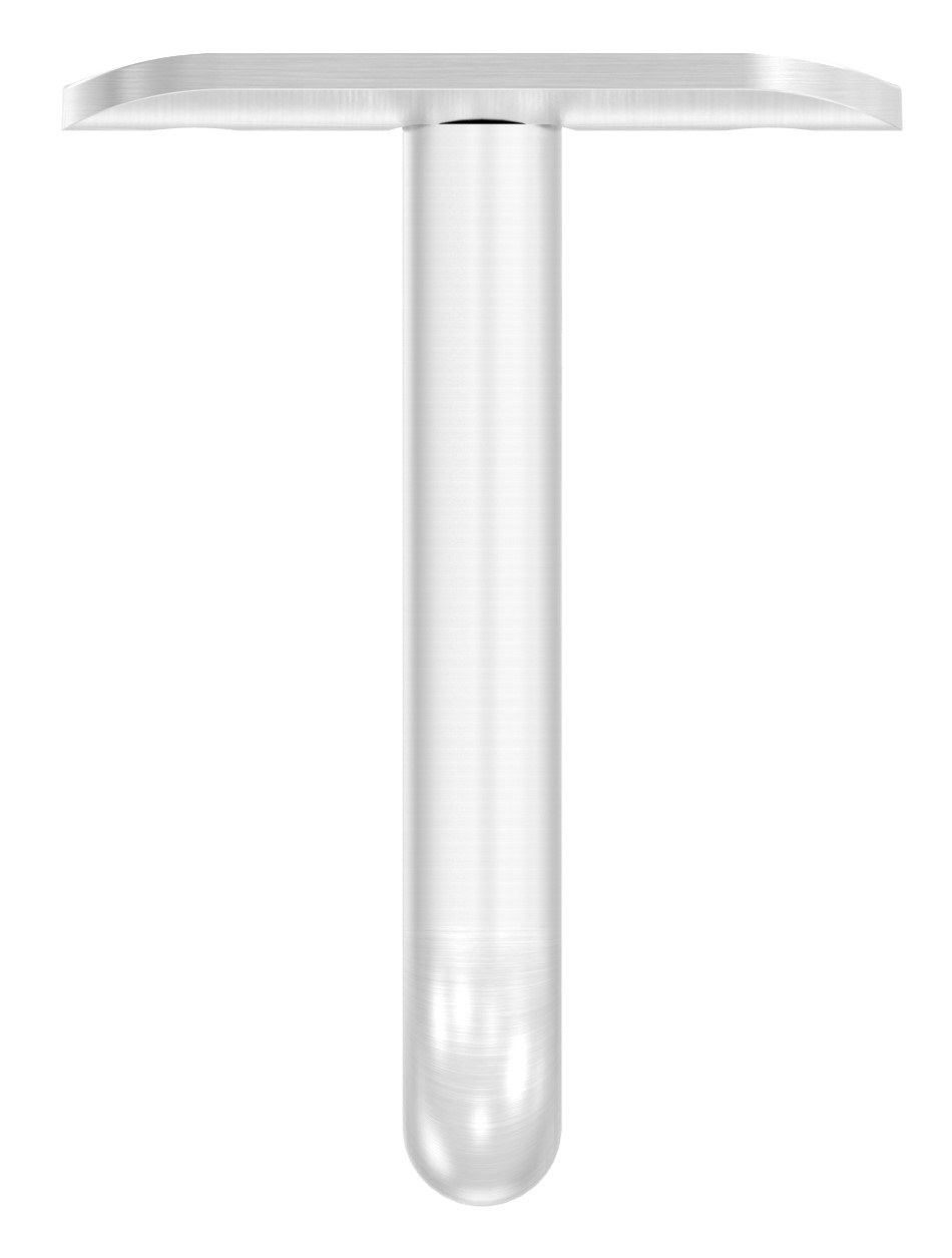 Bügel Ø 12mm mit Handlaufanschlussplatte 42,4mm, V2A